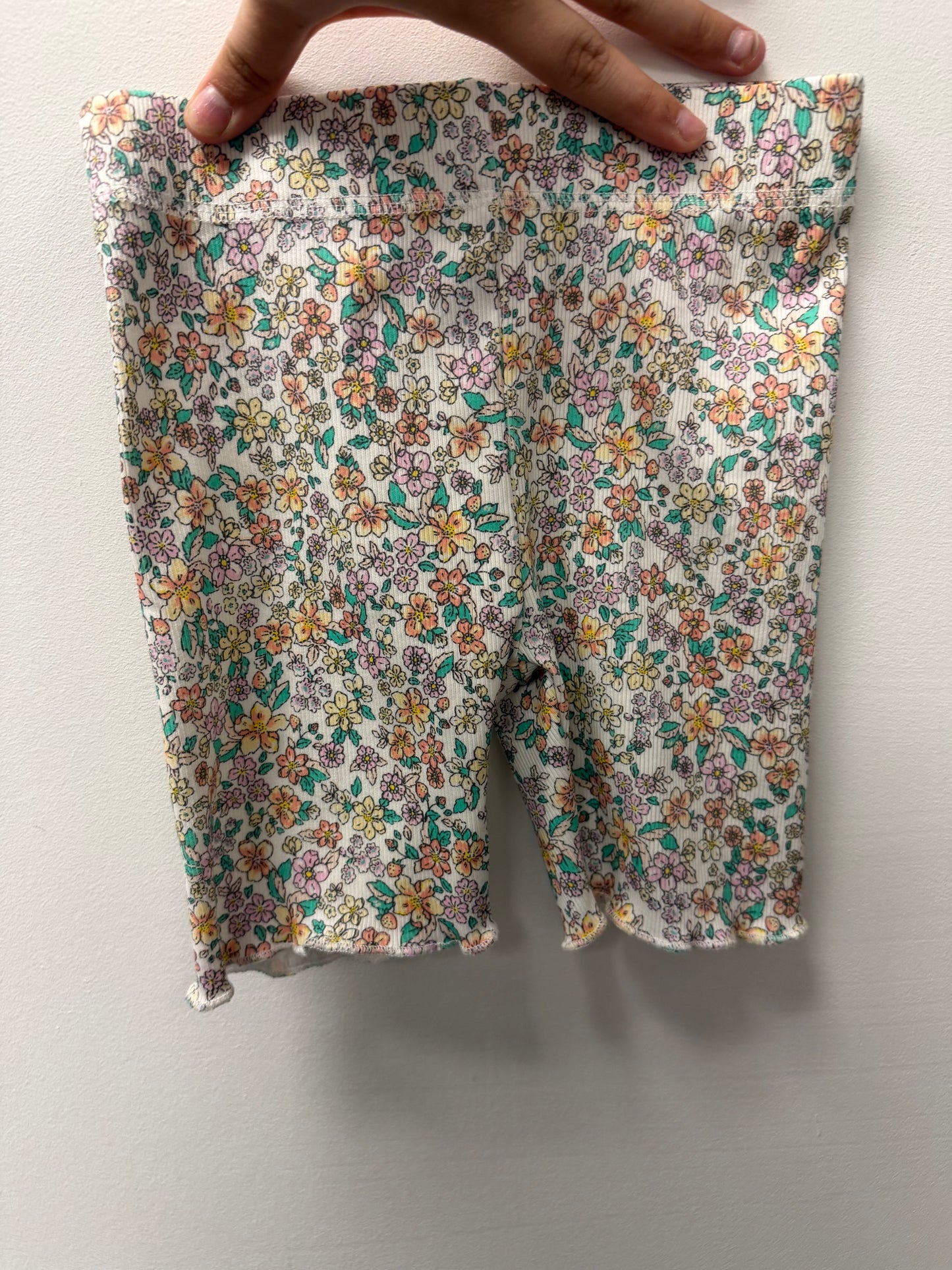 COTTON KIDS FLORAL BIKER SHORTS SIZE 5