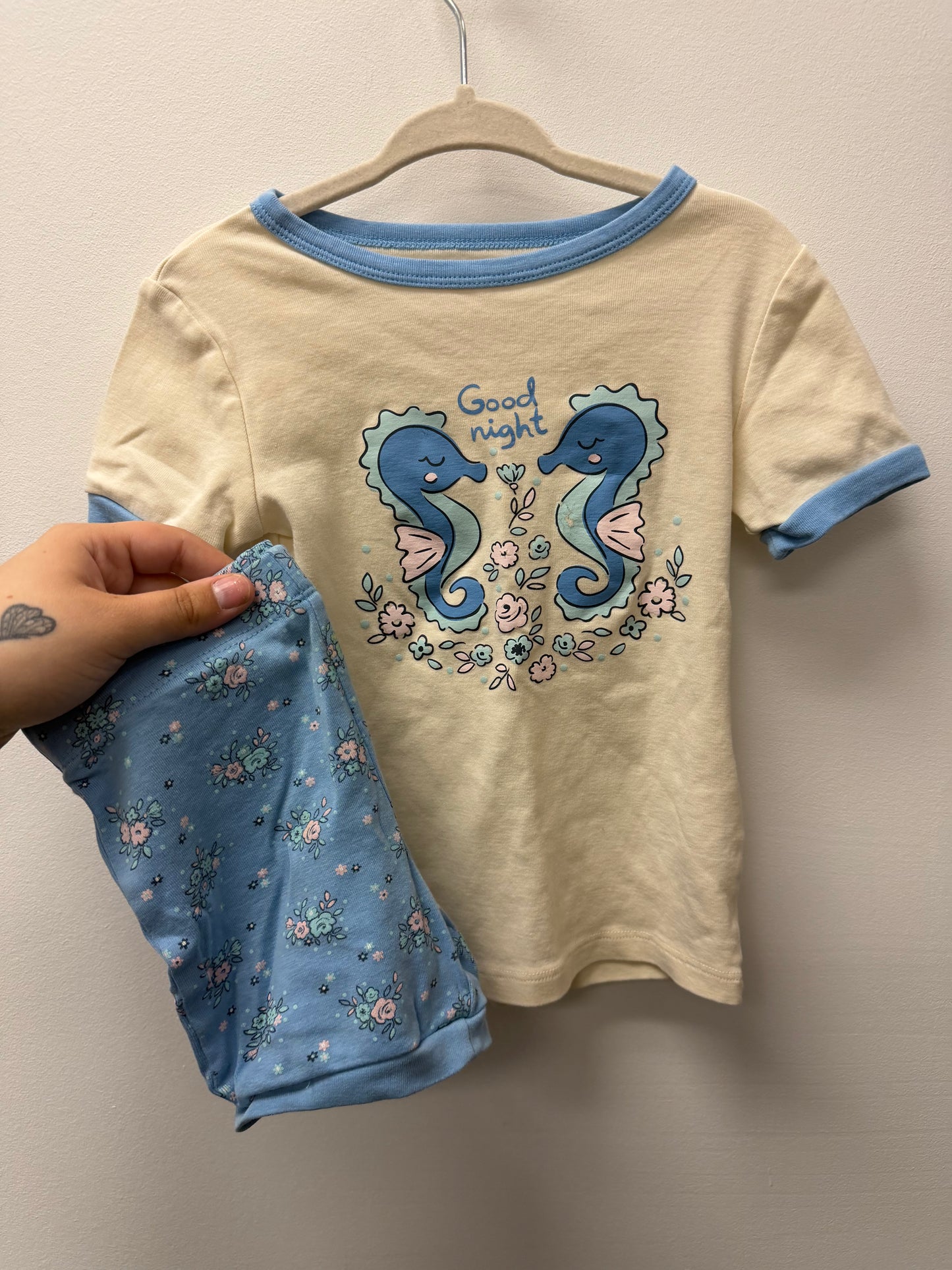 JOE FRESH SEAHORSE SHORTS PJ SET SIZE 4T