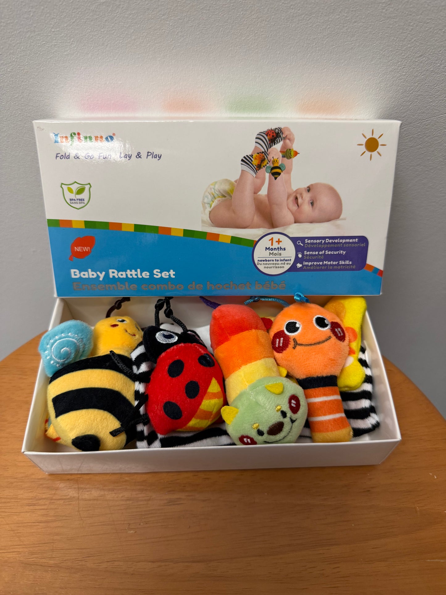NEW INFINNO BABY RATTLE SET
