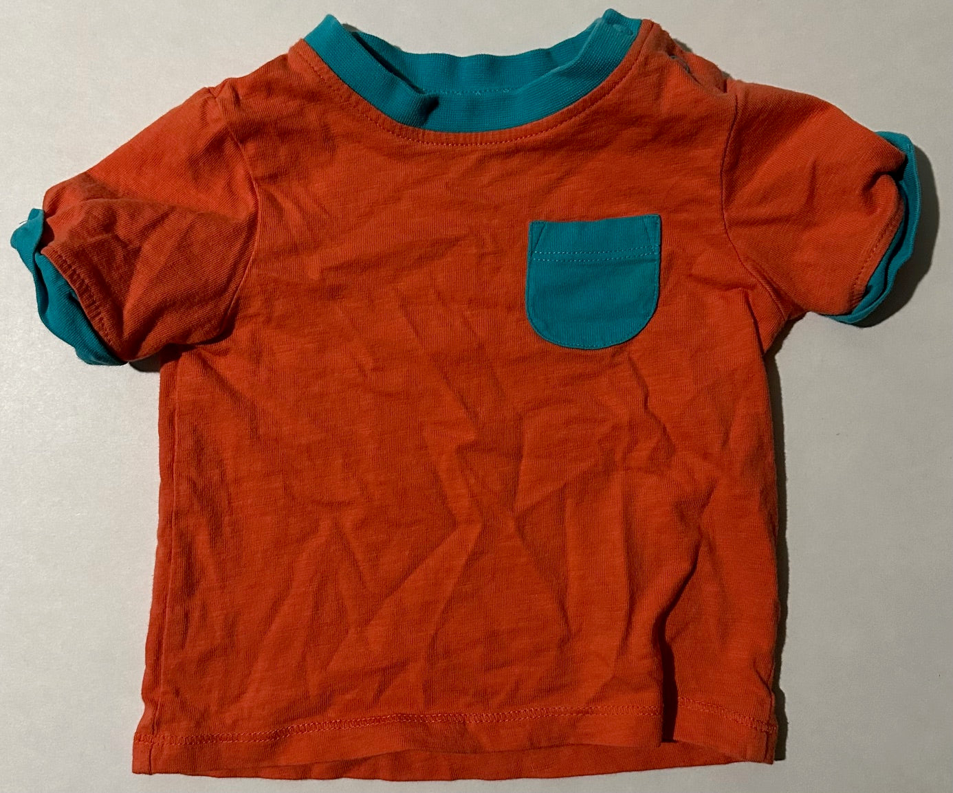 Tu Baby, Orange and Teal T-Shirt - 3-6 Months