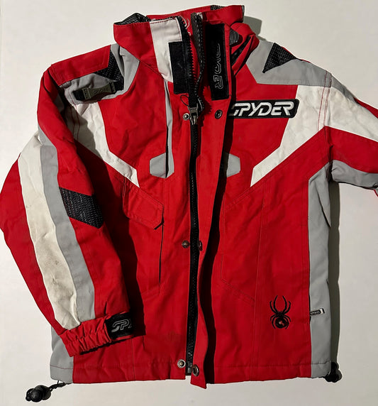 *Play* Spyder, Red, Grey, and White Jacket - Size Small (4-5)