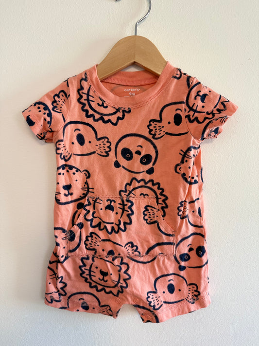 CARTERS ORANGE ROMPER SIZE 9M