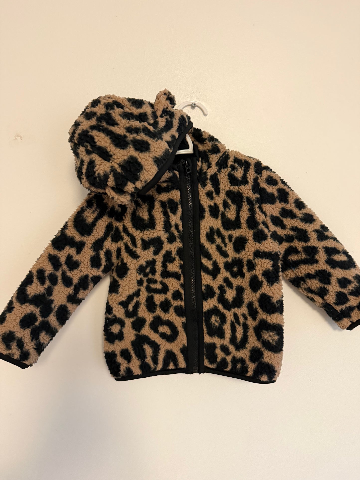 JOE FRESH CHEETAH SHERPA SWEATER SIZE 12-18M