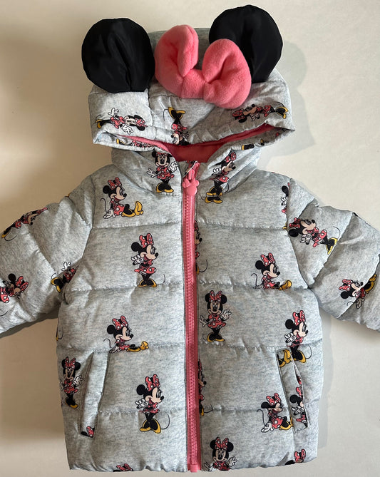 Disney Baby, Minnie Mouse Puffer Jacket - 6-12 Months