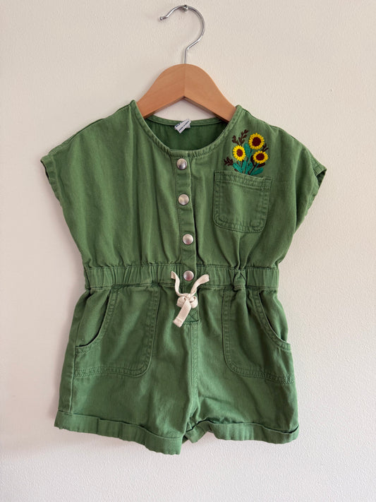 OLD NAVY FLORAL POCKET ROMPER SIZE 18-24M