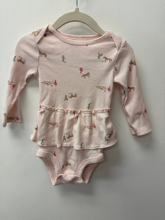CARTERS HORSE ONESIE DRESS SIZE 6-9M
