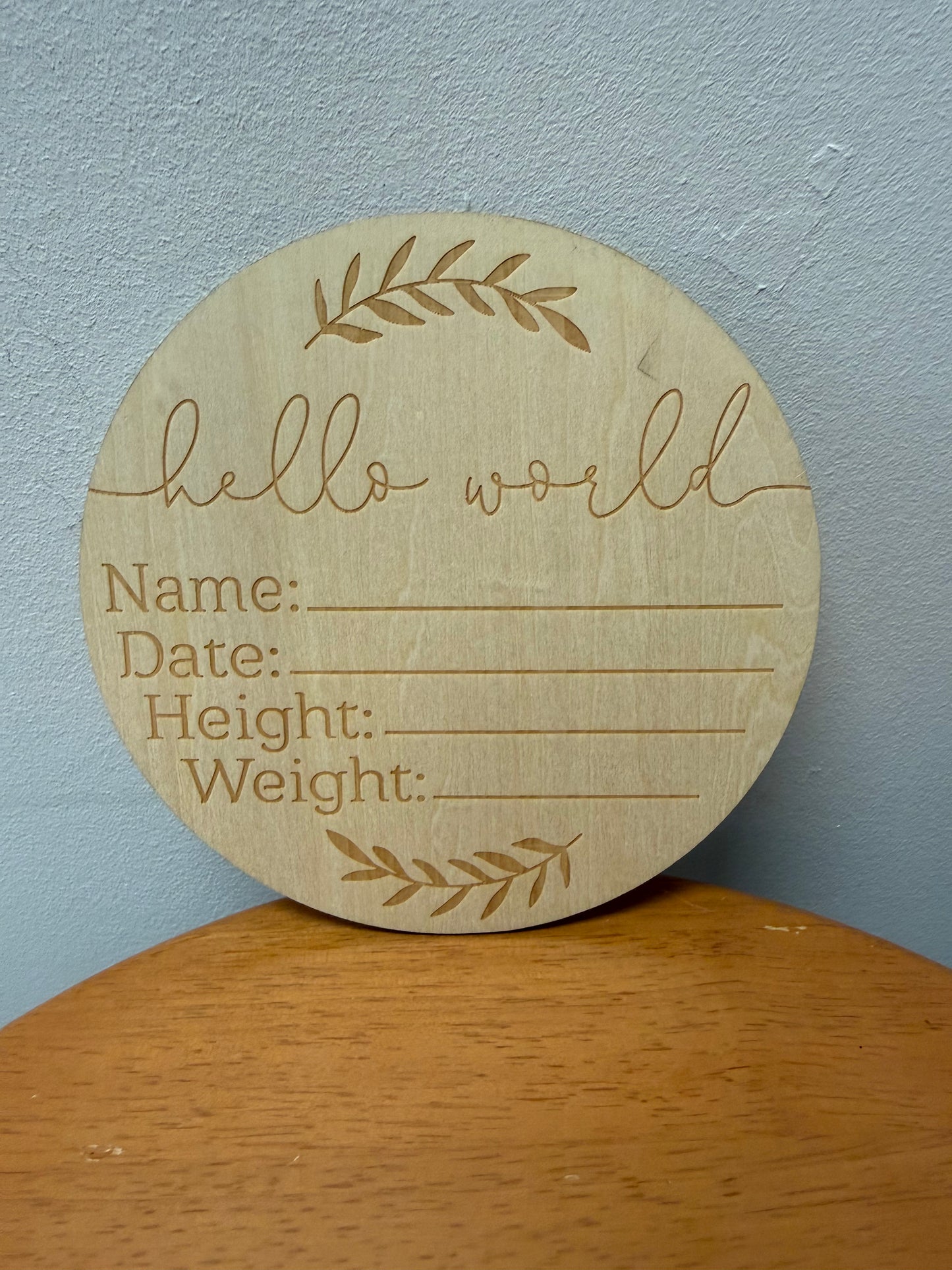 BABY ANNOUNCMENT SIGN