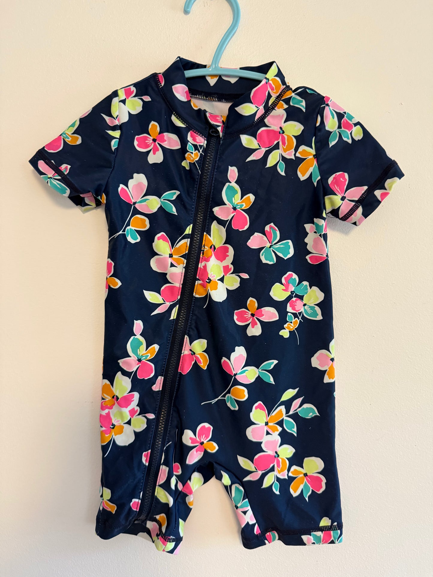 CARTERS FLORAL BATHING SUIT SIZE 12M