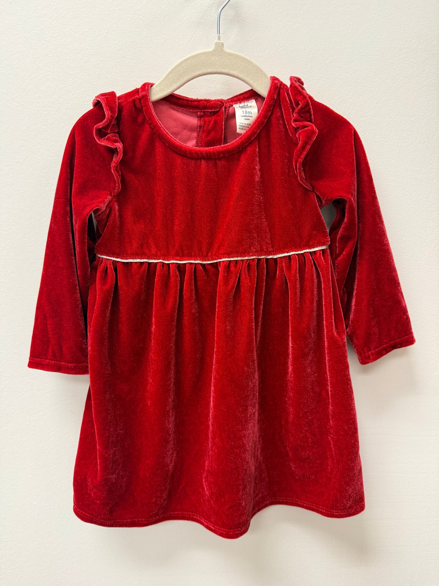 OSHKOSH RED VELVET DRESS SIZE 18M