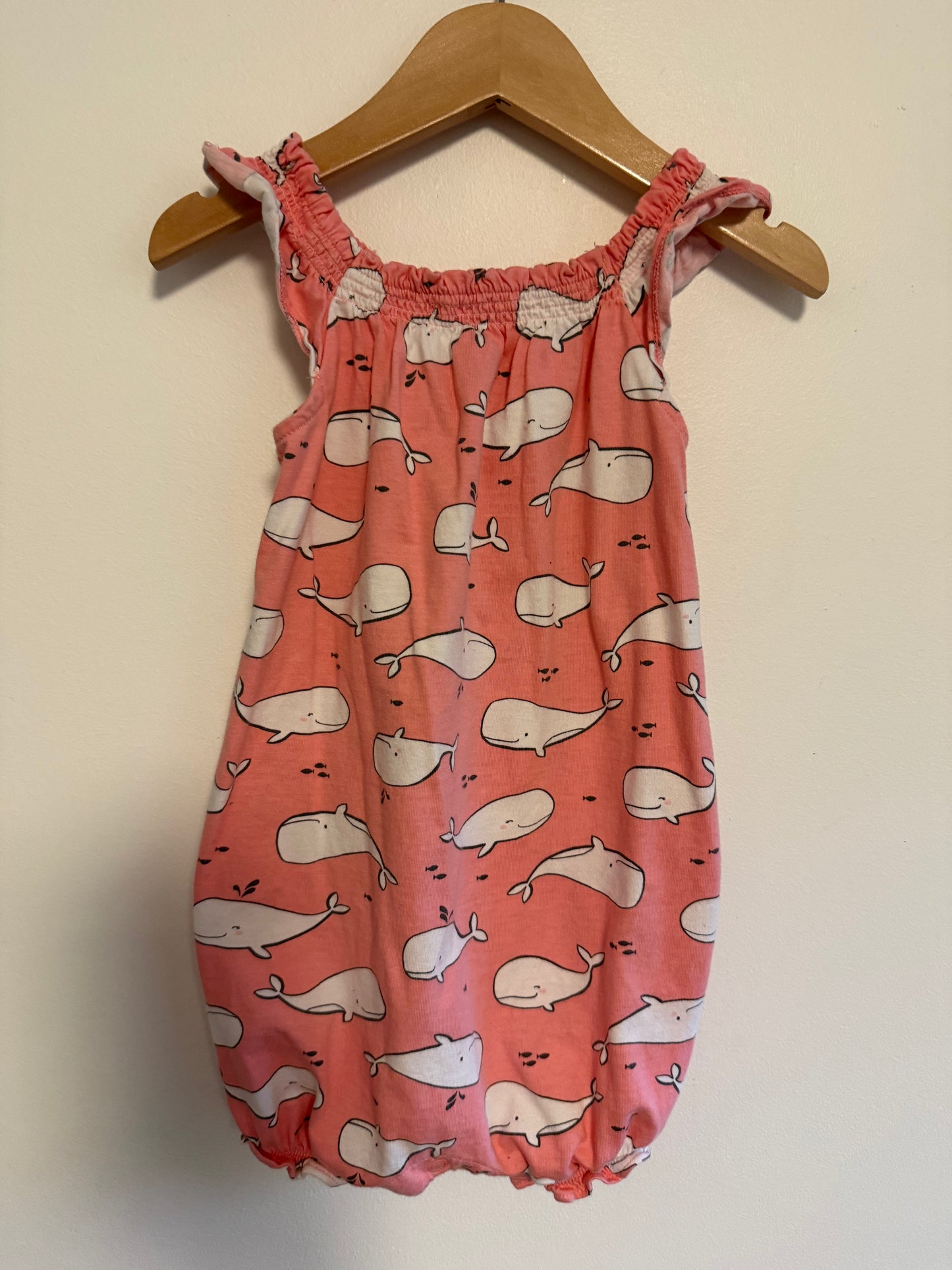 CARTERS WHALE ROMPER SIZE 24M