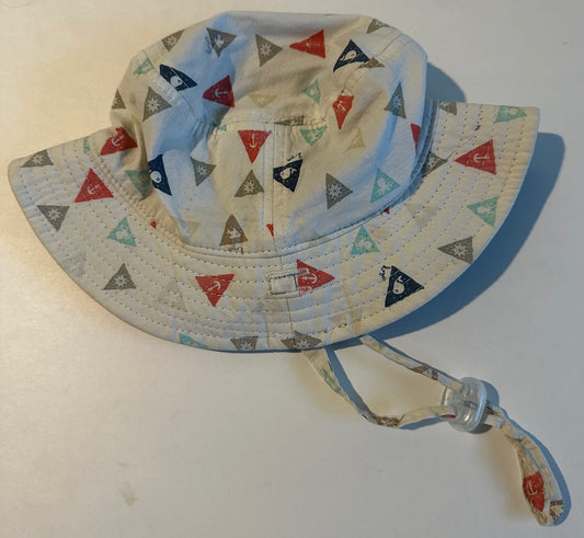 Dozer, Sea-Themed Sun Hat with Adjustable Chin Strap - 0-12 Months