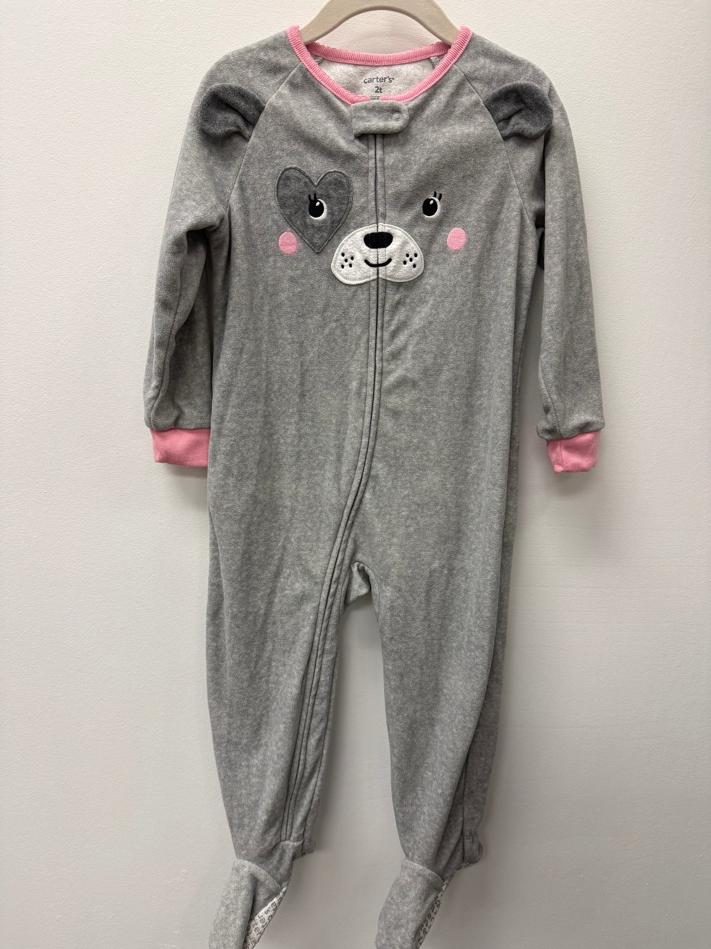 CARTERS FLEECE DOG SLEEPER SIZE 2T