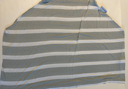 Canopy Couture, Pale Green/Grey Striped Carseat/Nursing Cover