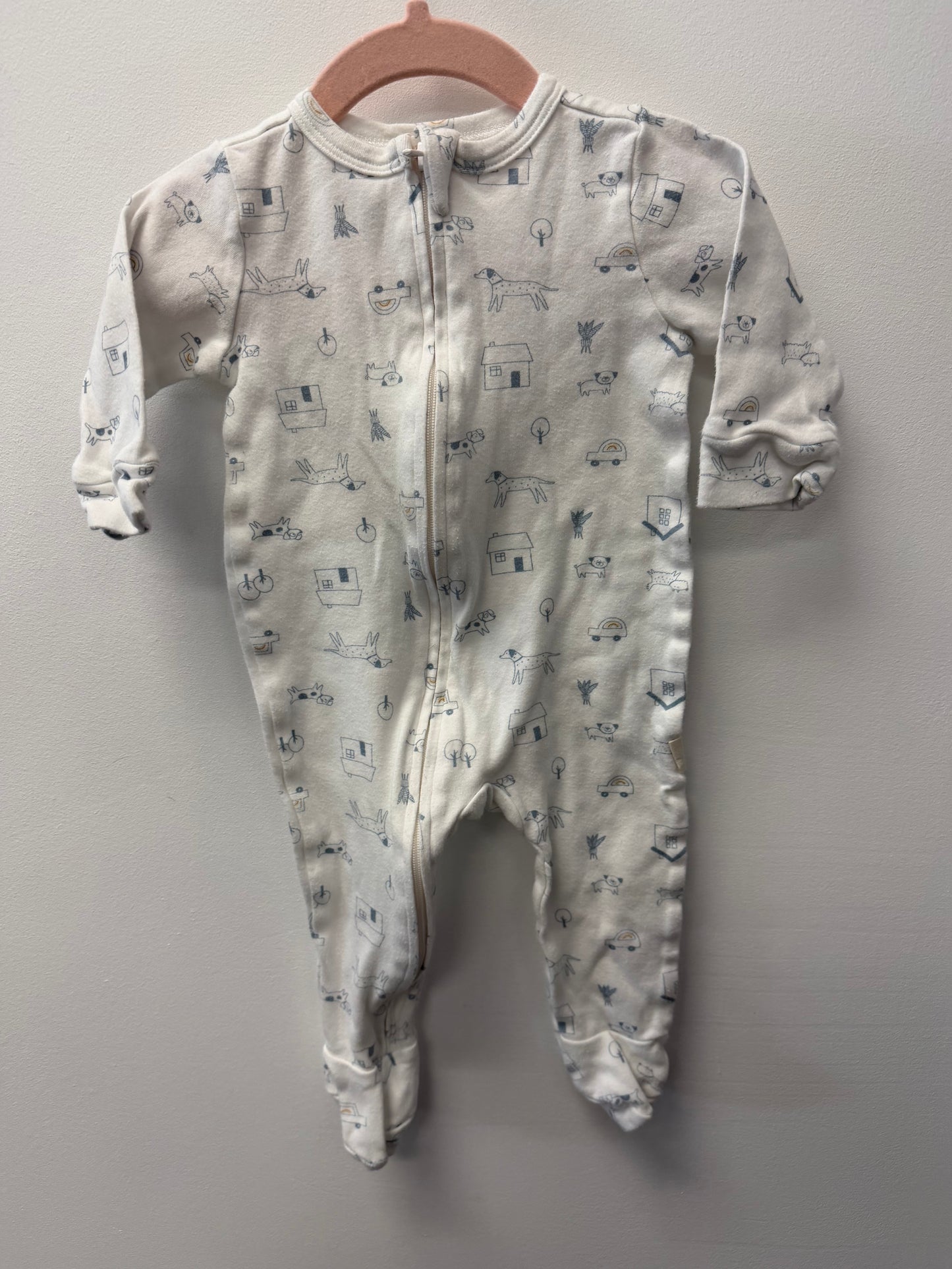 RABBIT + BEAR DOG SLEEPER SIZE 6-9M