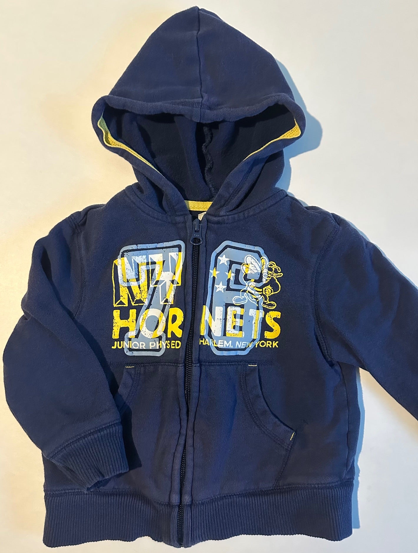 Old Navy, Dark Blue NY Hornets Zip-Up Hoodie - Size 3T