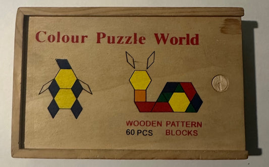 Unknown Brand, Set of Wooden Pattern Blocks