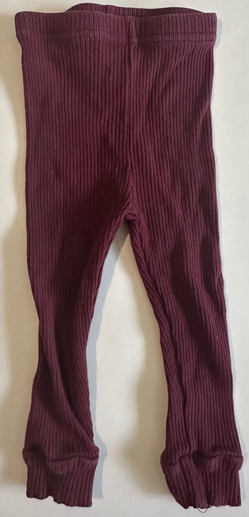 Unknown Brand, Burgundy Ribbed Shirt and Pants Set - 6-9 Months