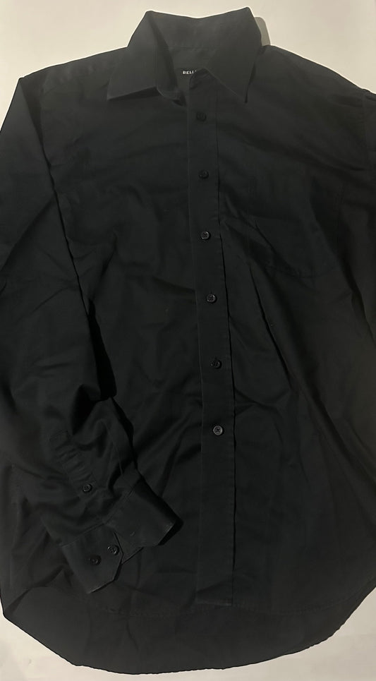 *Adult* Bellissimo, Black Button-Up Shirt - Size Large