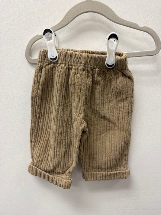 COURDAROY BROWN PANTS SIZE 3-6M