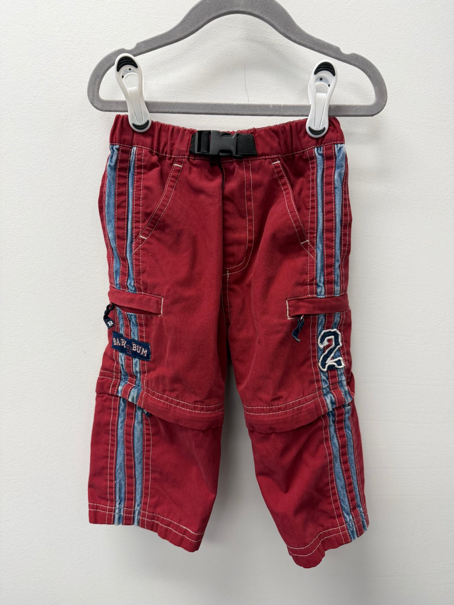 BUM EQUIPMENT ZIP OFF PANTS SIZE 12M