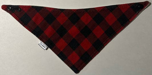 Paper Airplane, Red and Black Bib