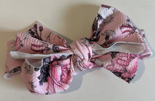 Unknown Brand, Pink Floral Headband - 0-9 Months