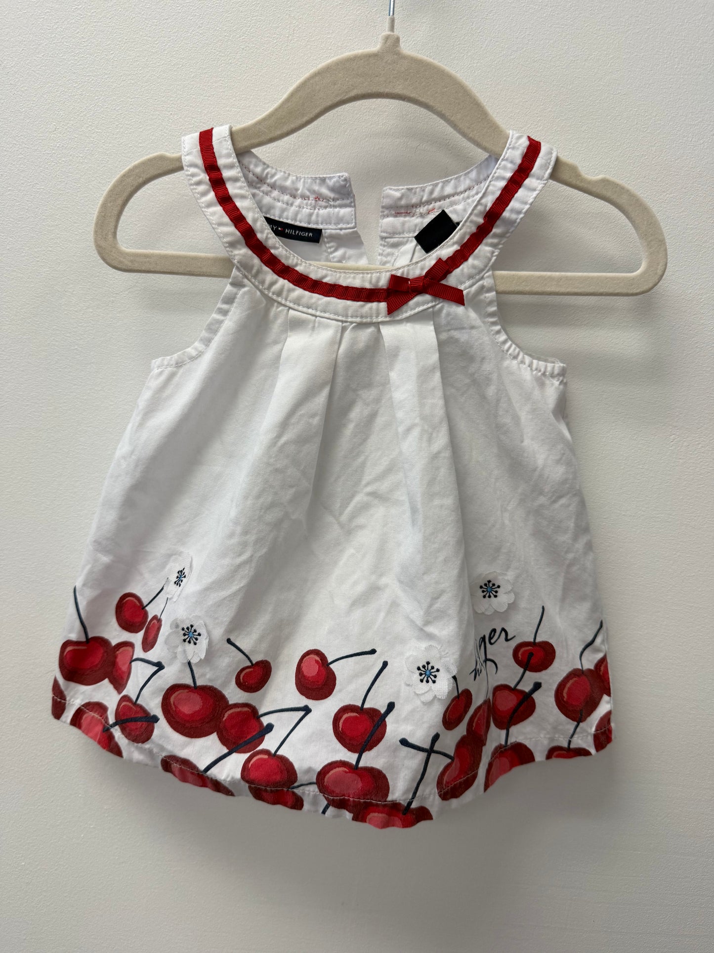 TOMMY HILFIGER CHERRY DRESS SIZE 12M