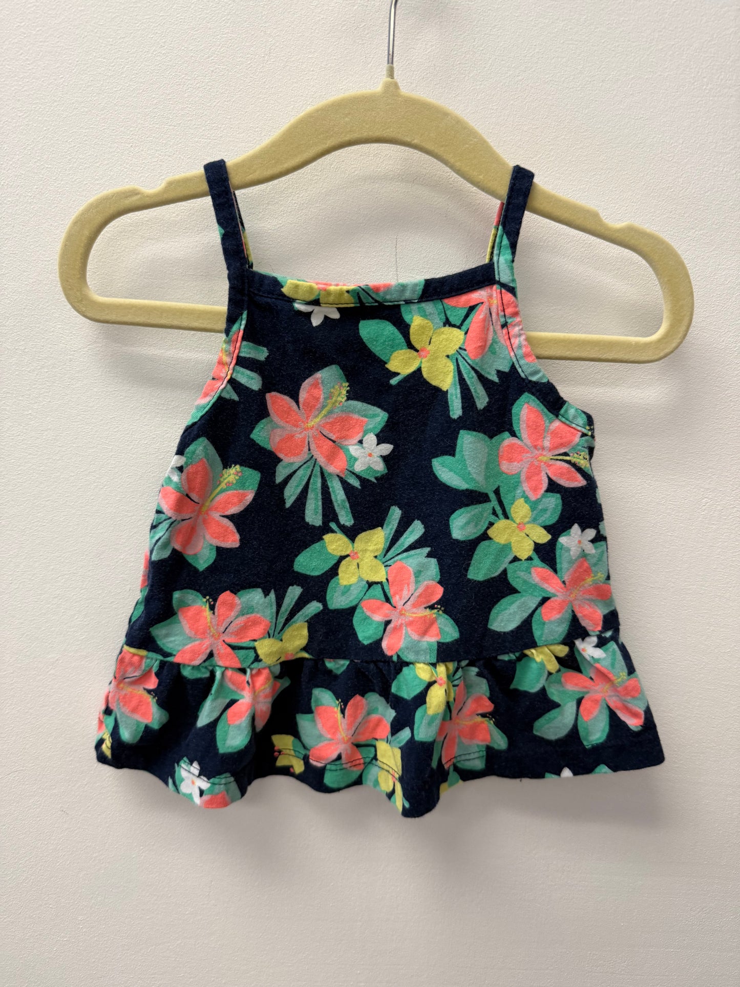 CARTERS FLORAL TANK SIZE 12M