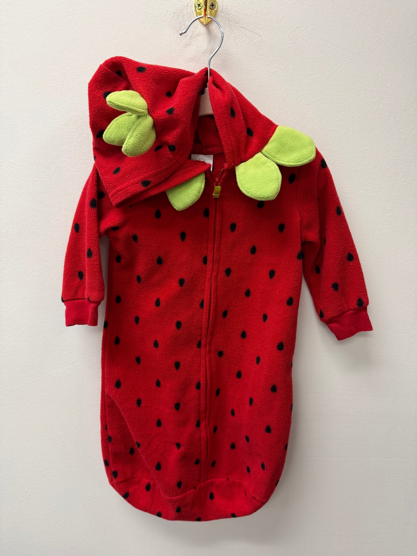 LOVE N CUDDLES STRAWBERRY COSTUME SIZE 0-6M