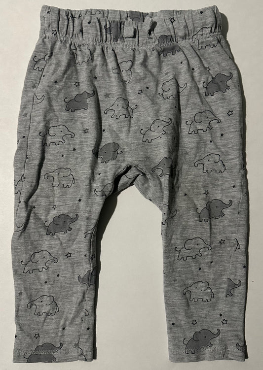 H&M, Grey Elephant Pants - 9-12 Months