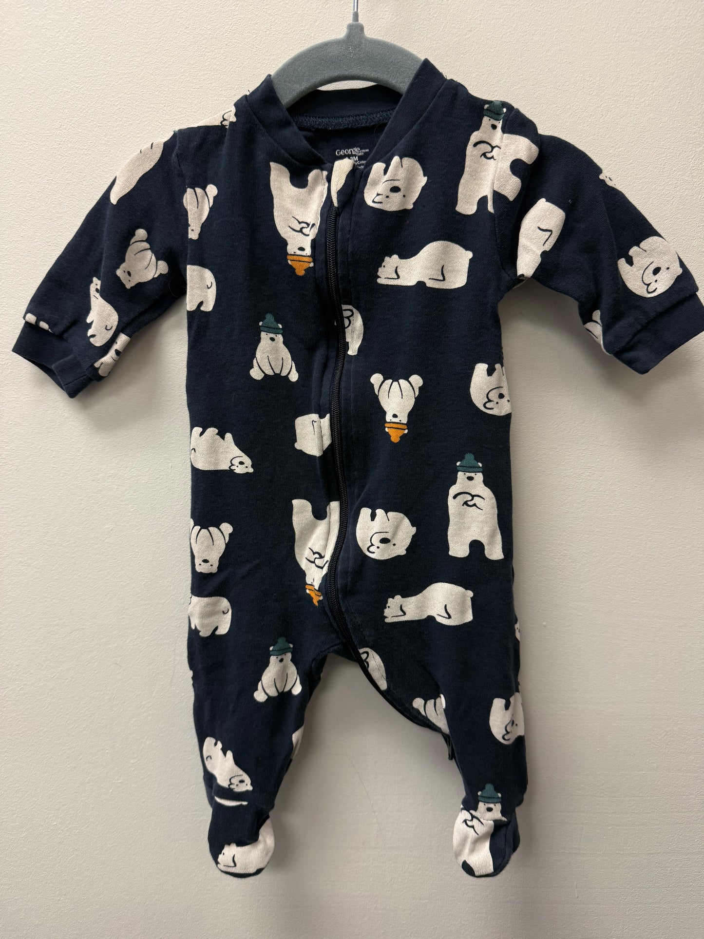 GEORGE POLAR BEAR SLEEPER SIZE 0-3M