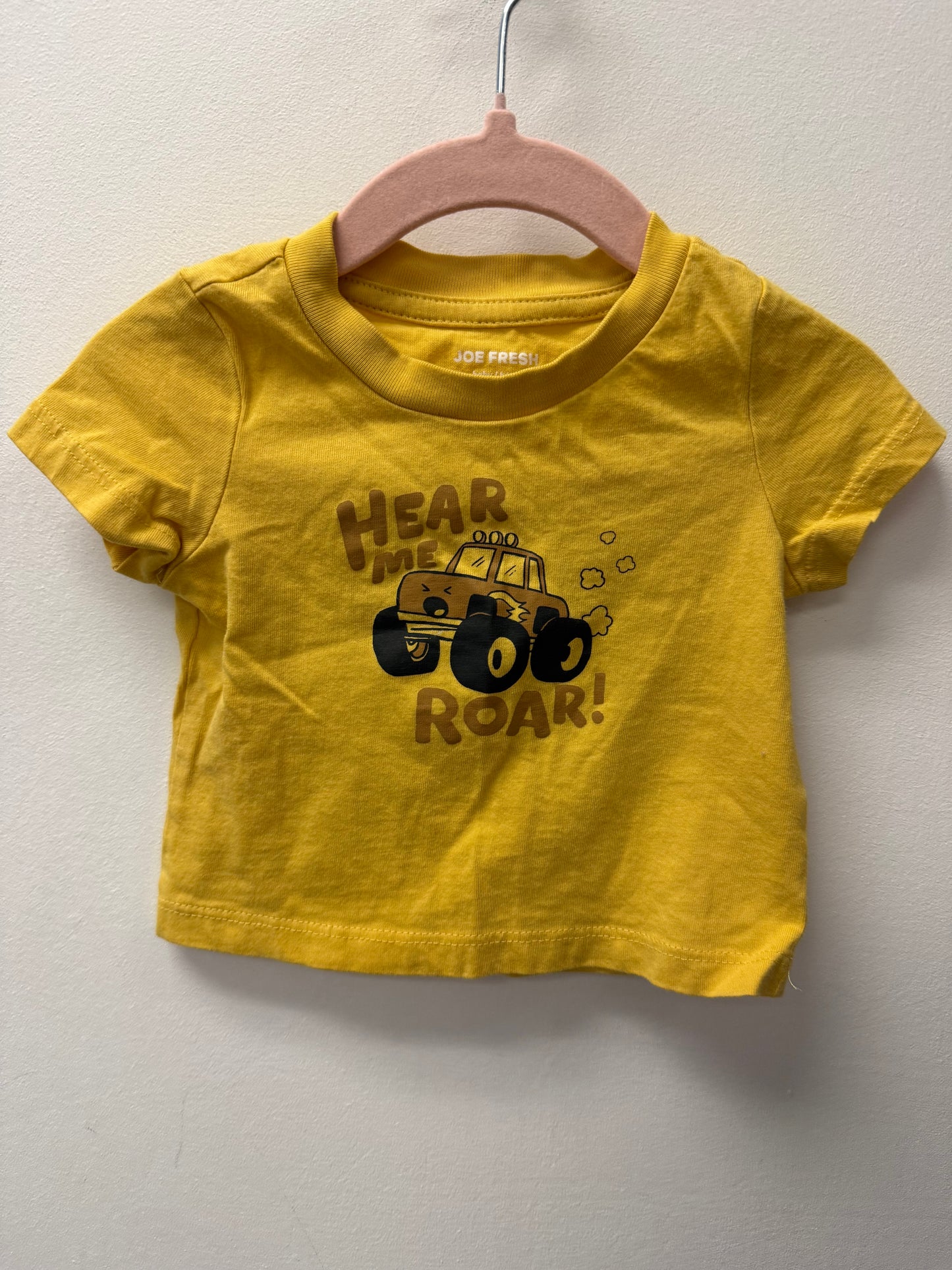 JOE FRESH MONSTER TRUCK SHIRT SIZE 3-6M