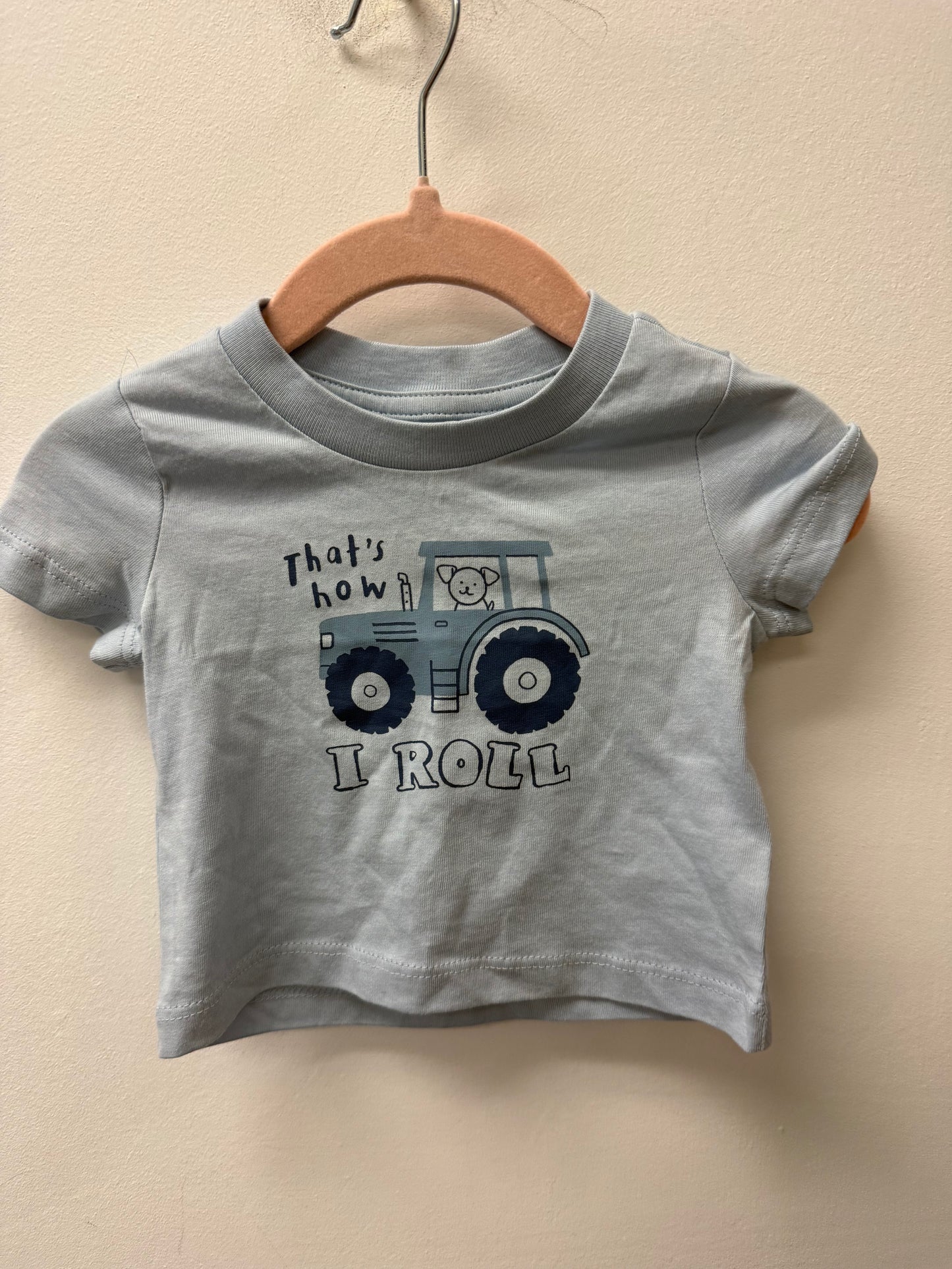 JOE FRESH TRACTOR SHIRT SIZE 0-3M