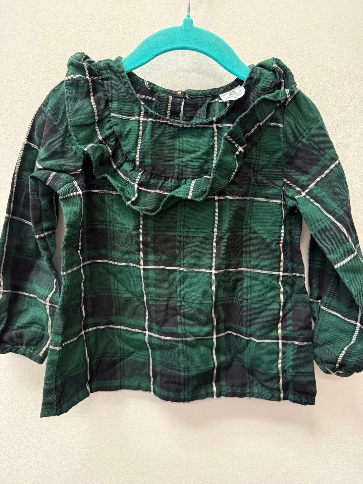 CARTERS SPRAKLE GREEN PLAID SIZE 2T
