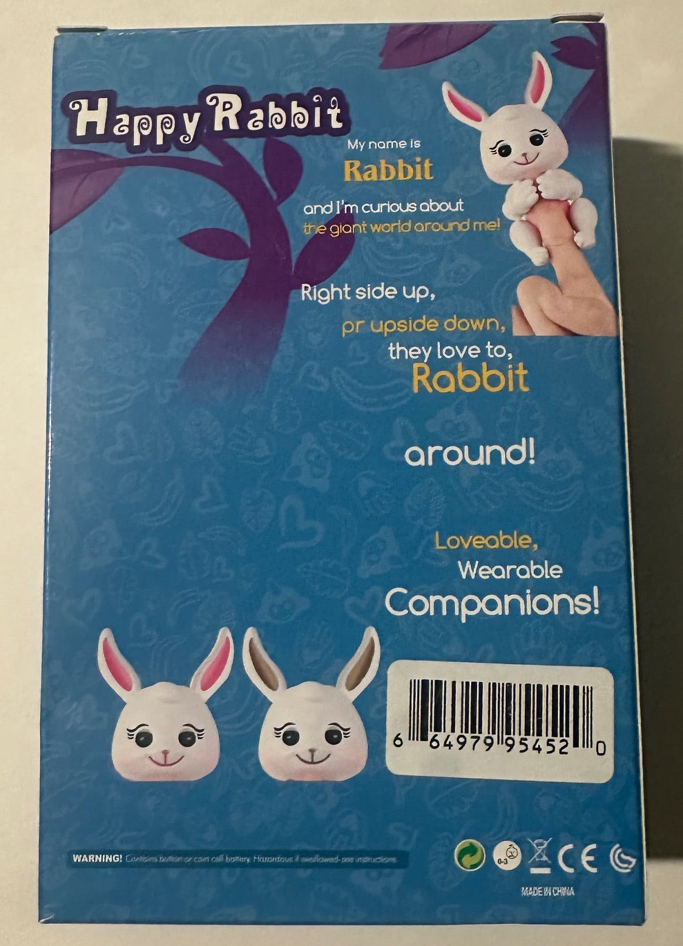 *New* Unknown Brand, Happy Rabbit Toy