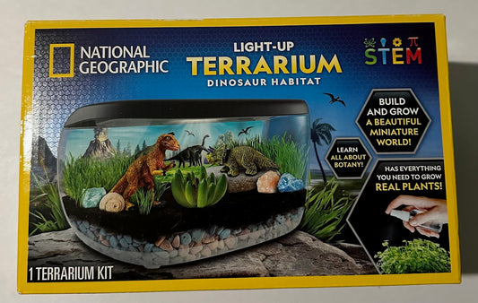 *New* National Geographic, Light-Up Terrarium Dinosaur Habitat