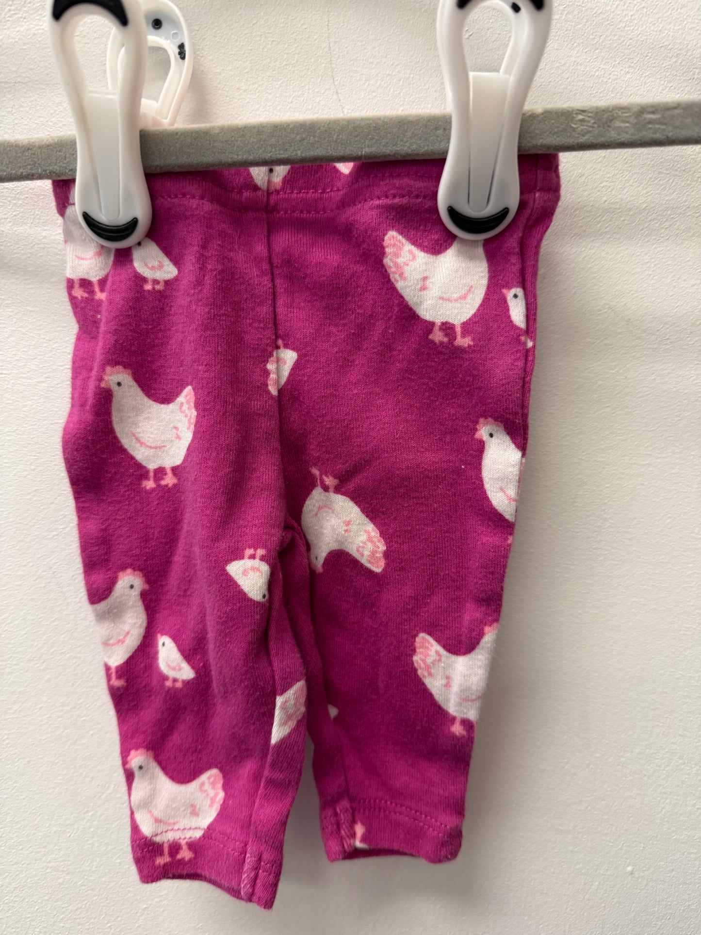 CARTERS CHICKEN NEWBORN LEGGINGS
