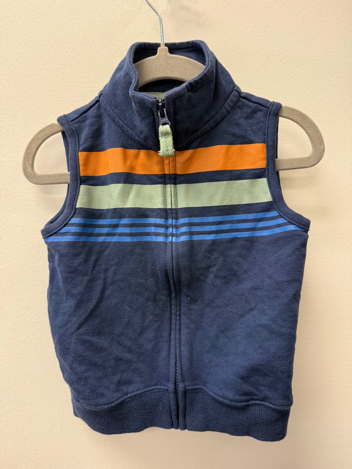 OSHKOSH BLUE STRIPPED VEST SIZE 18M