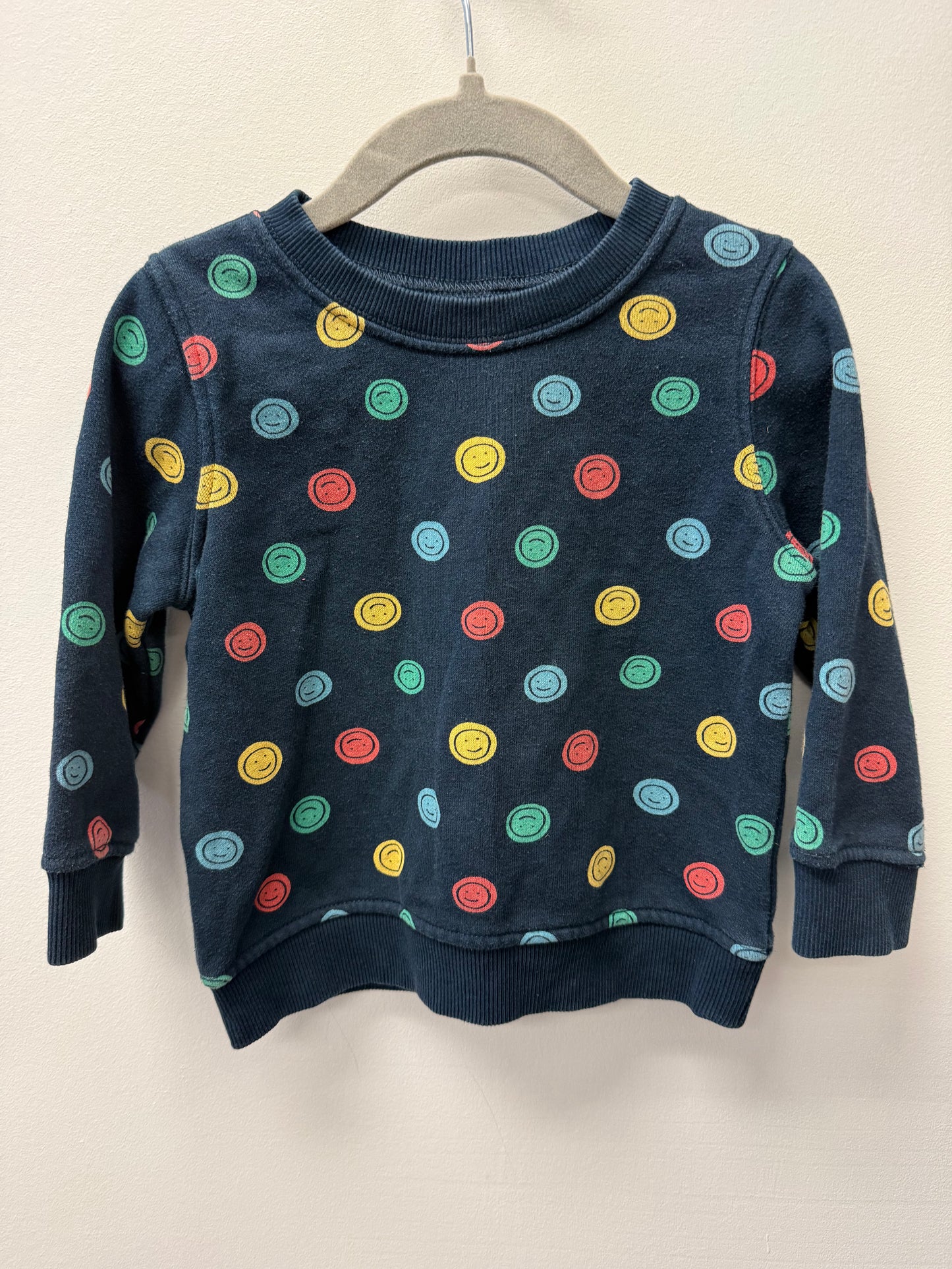 JOE FRESH SMILEY FACE CREW SIZE 12-18M