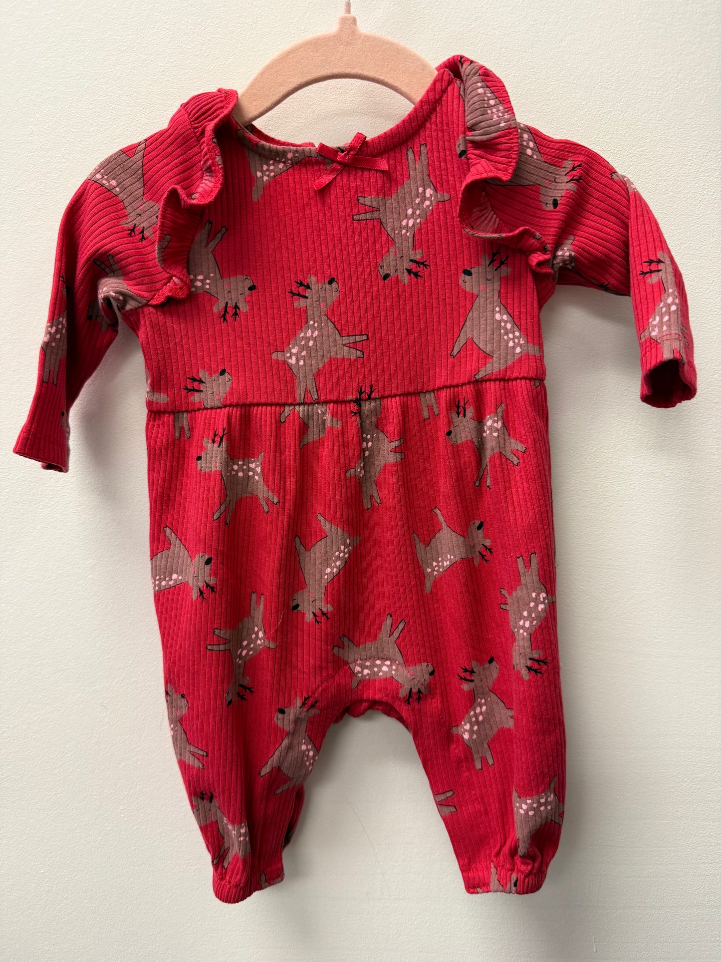 OLD NAVY DEER ROMPER SIZE 0-3M