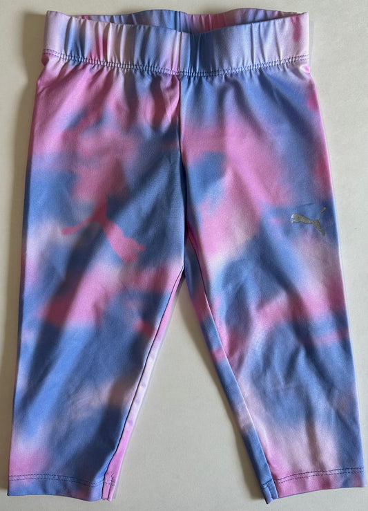 Puma, Blue and Pink Tie-Dye Leggings - Size 4T