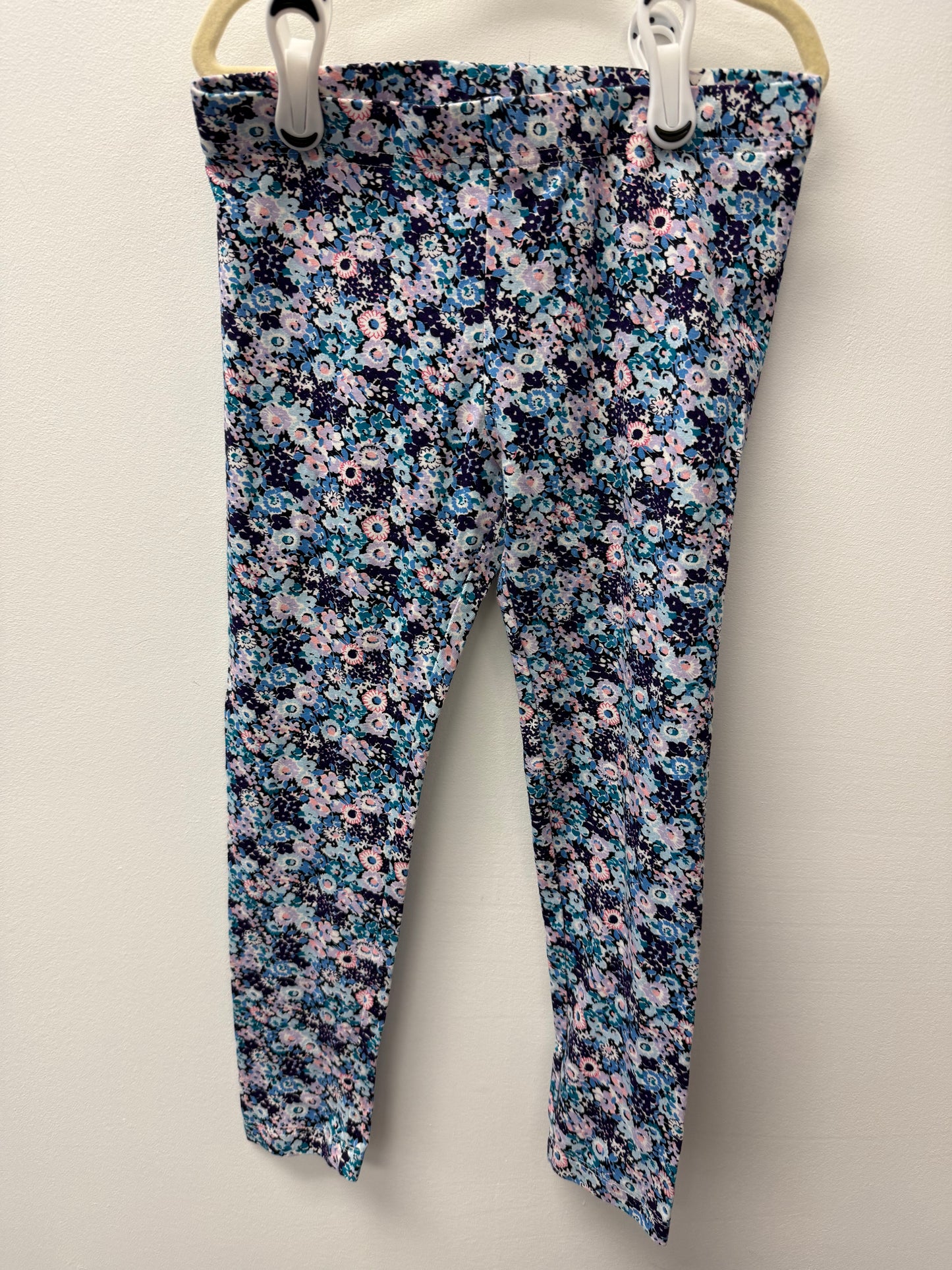 JOE FRESH PURPLE FLORAL LEGGINGS SIZE 6