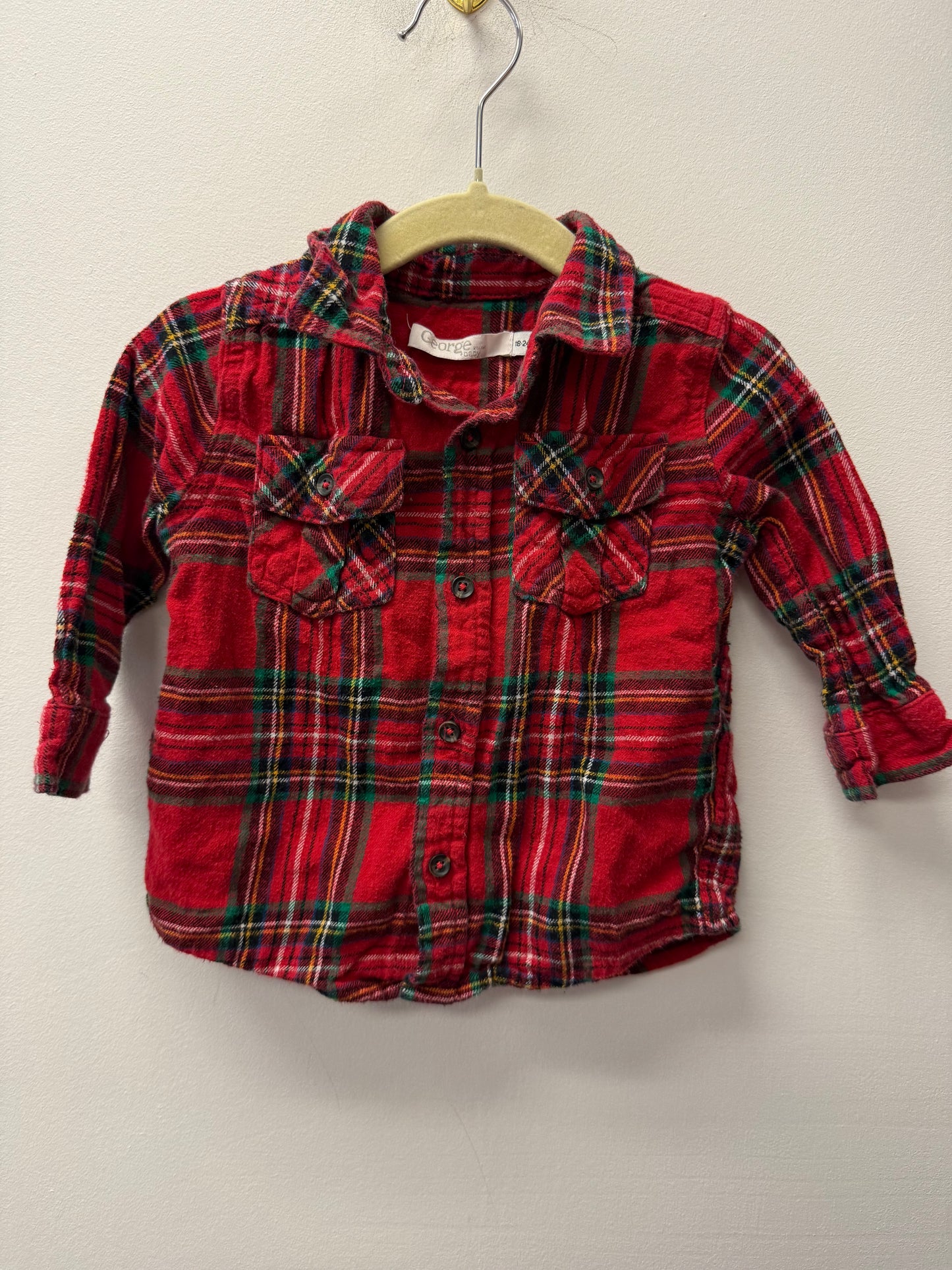 GEORGE RED PLAID SIZE 18-24M