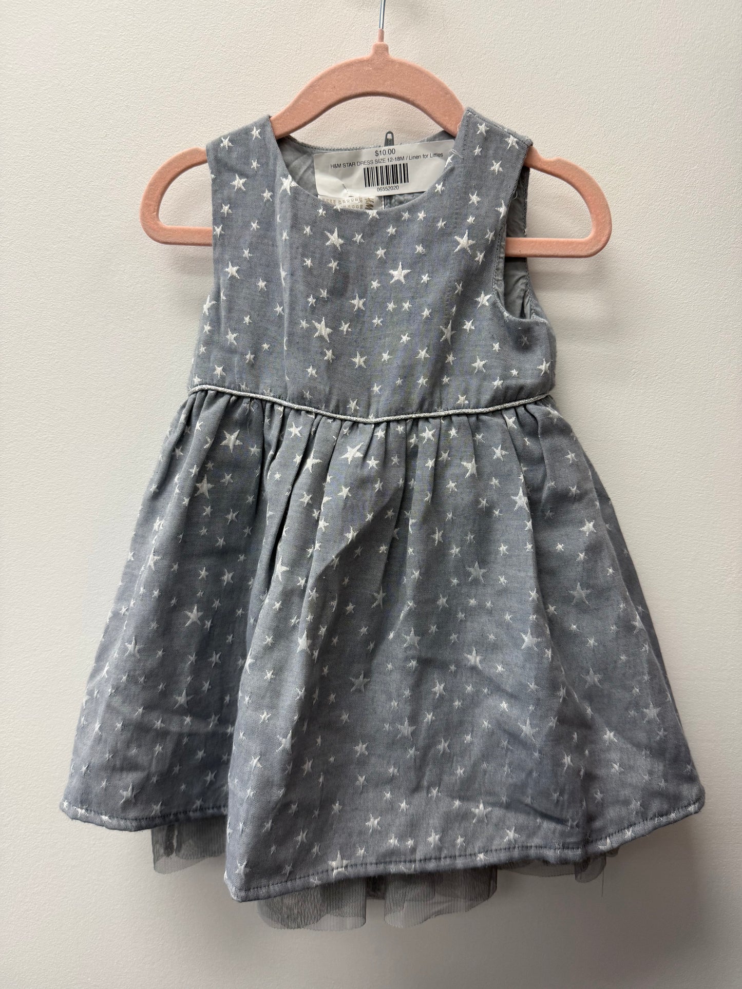 H&M STAR DRESS SIZE 12-18M