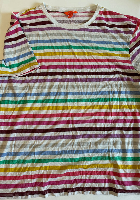 *Adult* Joe Fresh, Colourful Striped T-Shirt - Size XL