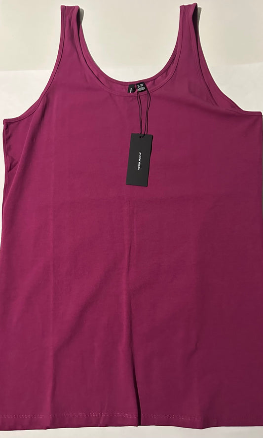 *New* *Adult* Vero Moda, Dark Pink-Burgundy Tank Top - Size XXL