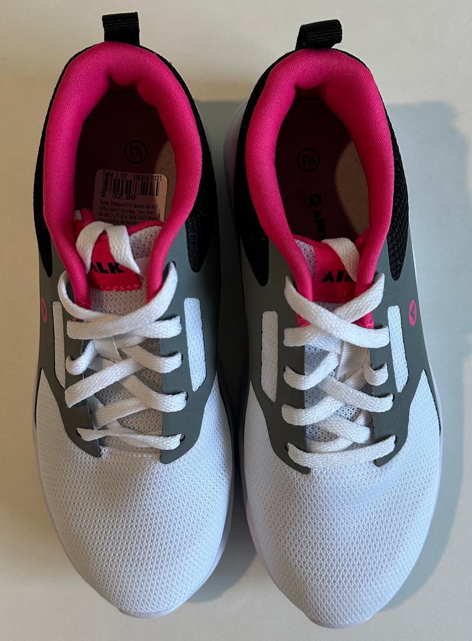 *New* Airwalk, White and Pink Shoes - Size 1.5