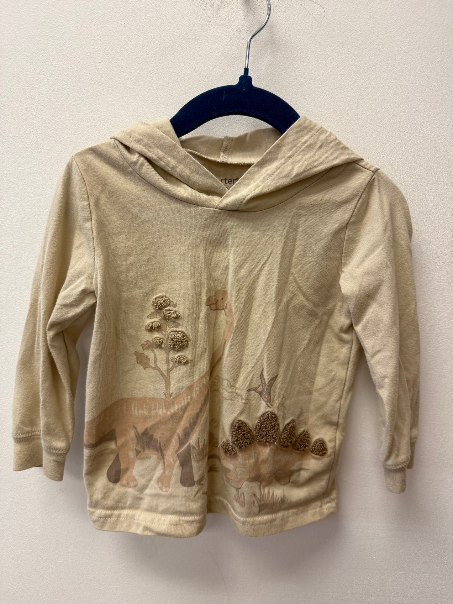 CARTERS DINO HOODED SHIRT SIZE 18M