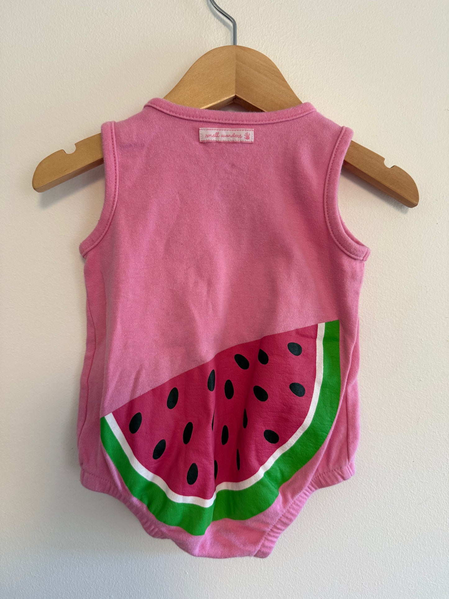 SMALL WONDERS WATERMELON ROMPER SIZE 3-6M