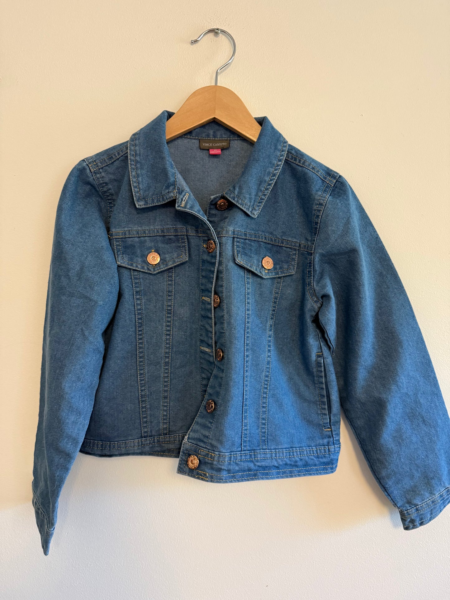 VINCE CAMUTO HEART JEAN JACKET SIZE 10